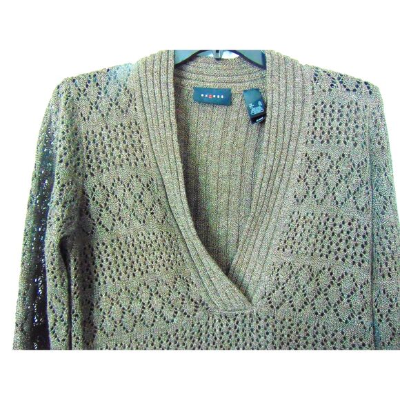 Light Weight Brown Light weight sweater by Axcess Size XL no flaws ramie blend - Picture 4 of 9